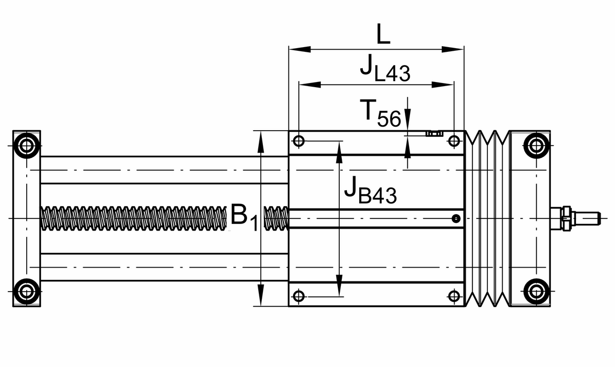 Стол линейного перемещения INA LTE40-230-A-TR24x10-M-1