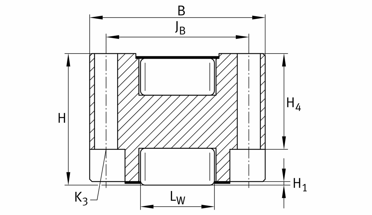 Роликовая линейная опора качения INA PR14061-PP