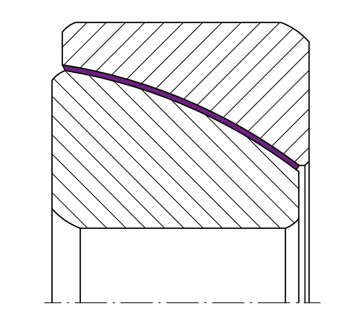 Сферический шарнирный подшипник INA GE170-SW