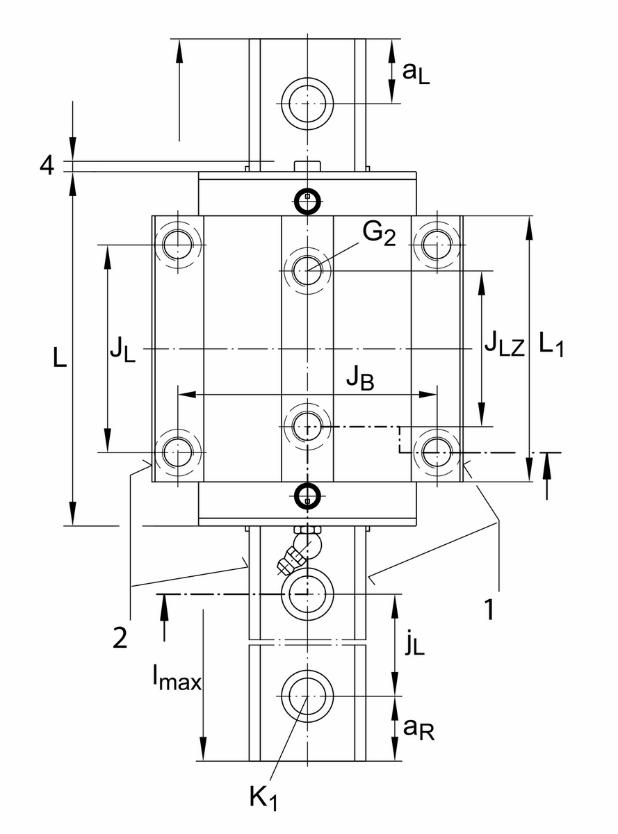 Каретка шариковой линейной направляющей качения с циркуляцией INA KWSE20