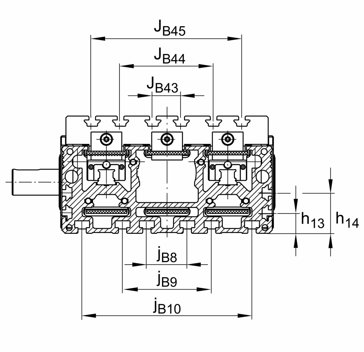 Модуль линейного перемещения INA MDKUSE25-365-3ZR-W2-N
