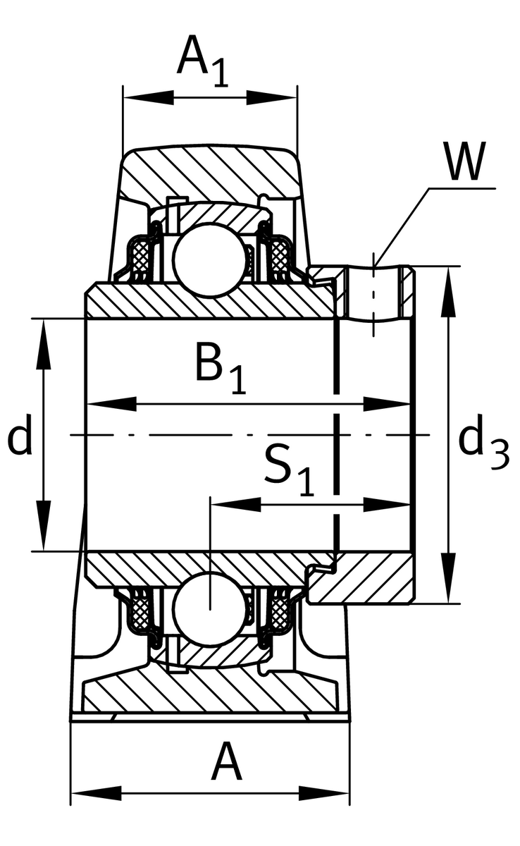 Узел стационарного корпуса TASE50-XL-N