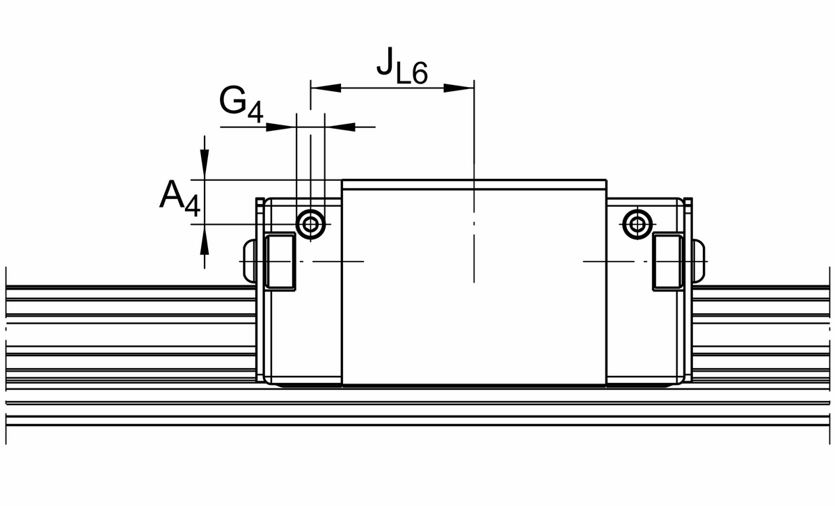 Каретка шариковой линейной направляющей качения с циркуляцией INA KWVE15-B-ESC