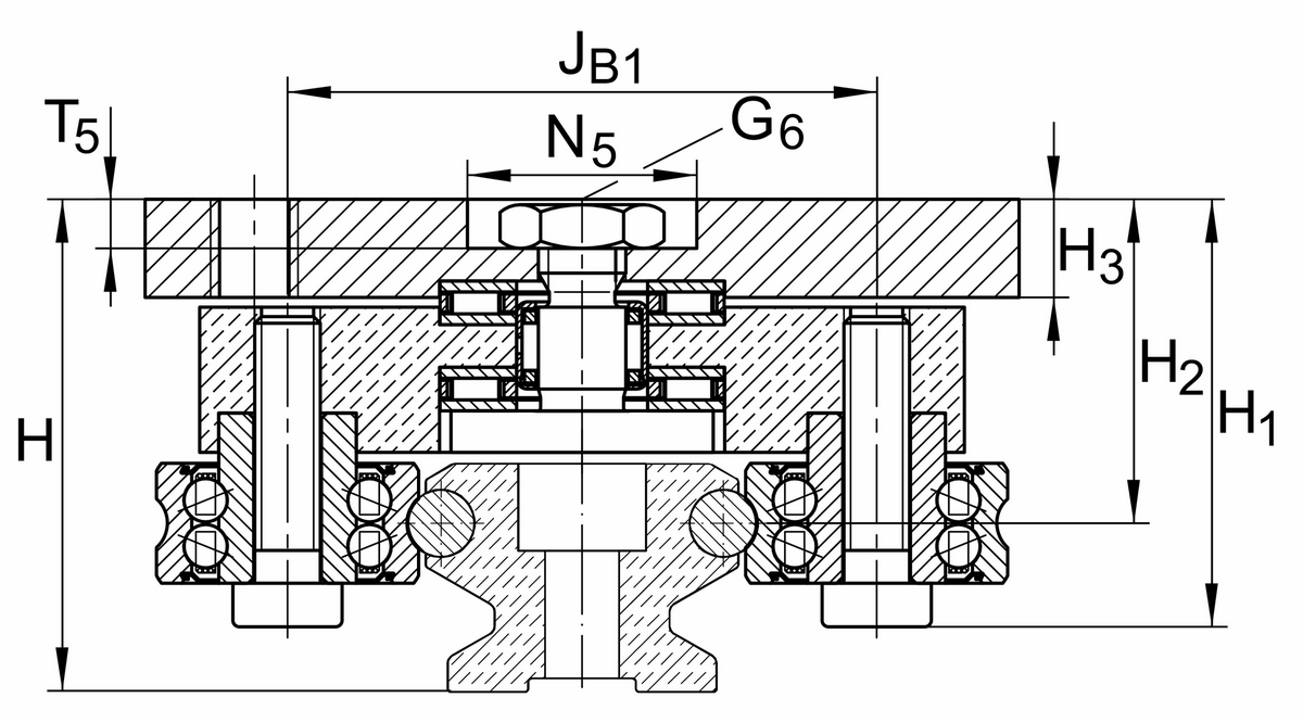 Каретка INA LFDL52-SF