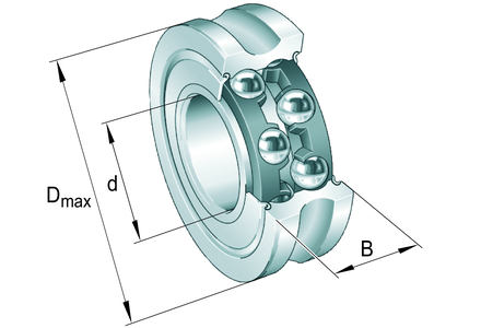 Направляющий ролик INA LFR5208-40-2RS-RB