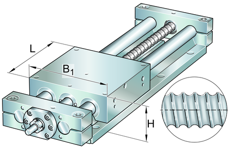 Стол линейного перемещения INA LTS40-230-3240-M-0