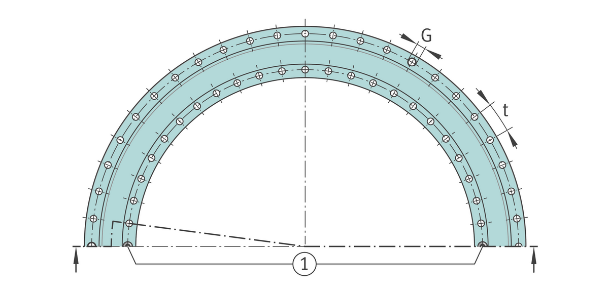 Упорно-радиальный роликоподшипник INA YRTA460