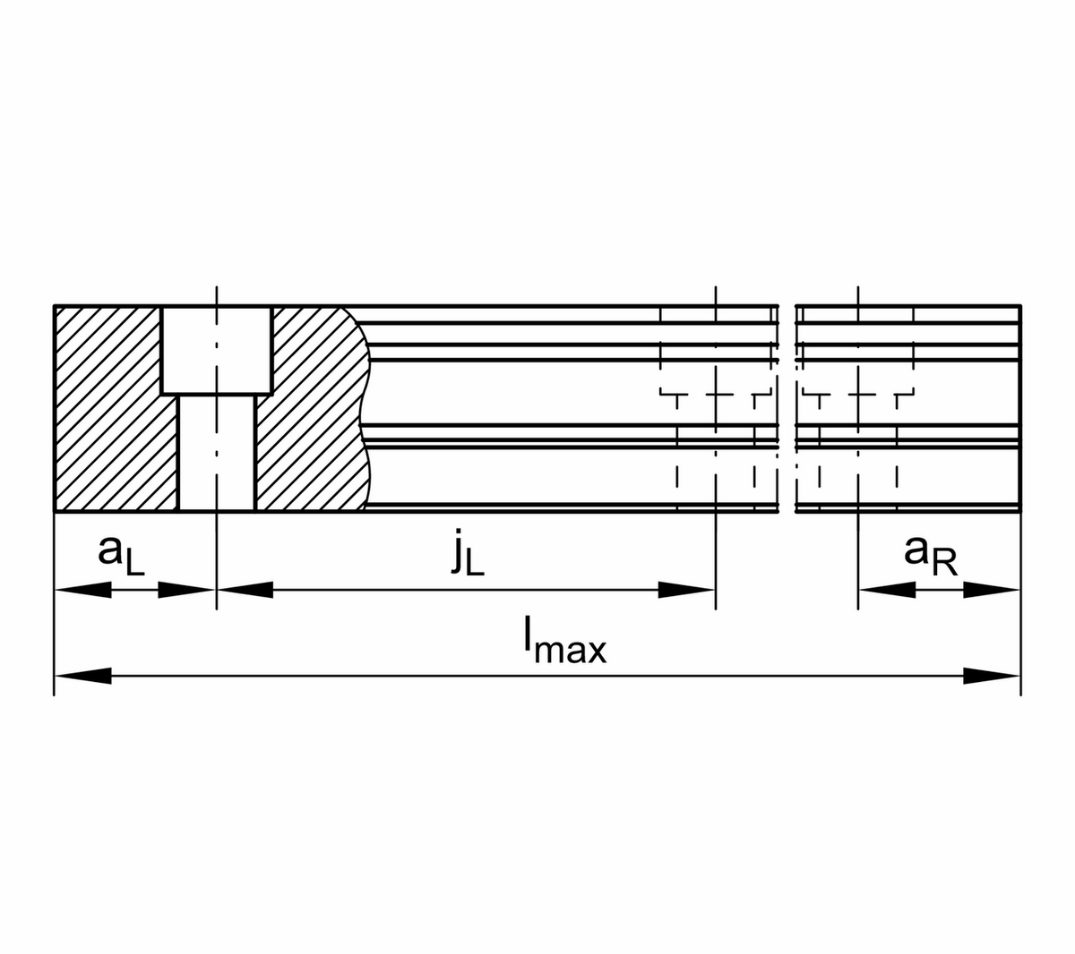 Профильный рельс INA TKSD25-ADE