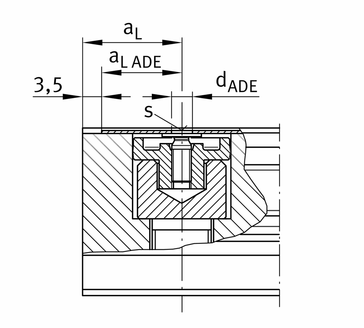 Профильный рельс INA TKVD55-B-ADE