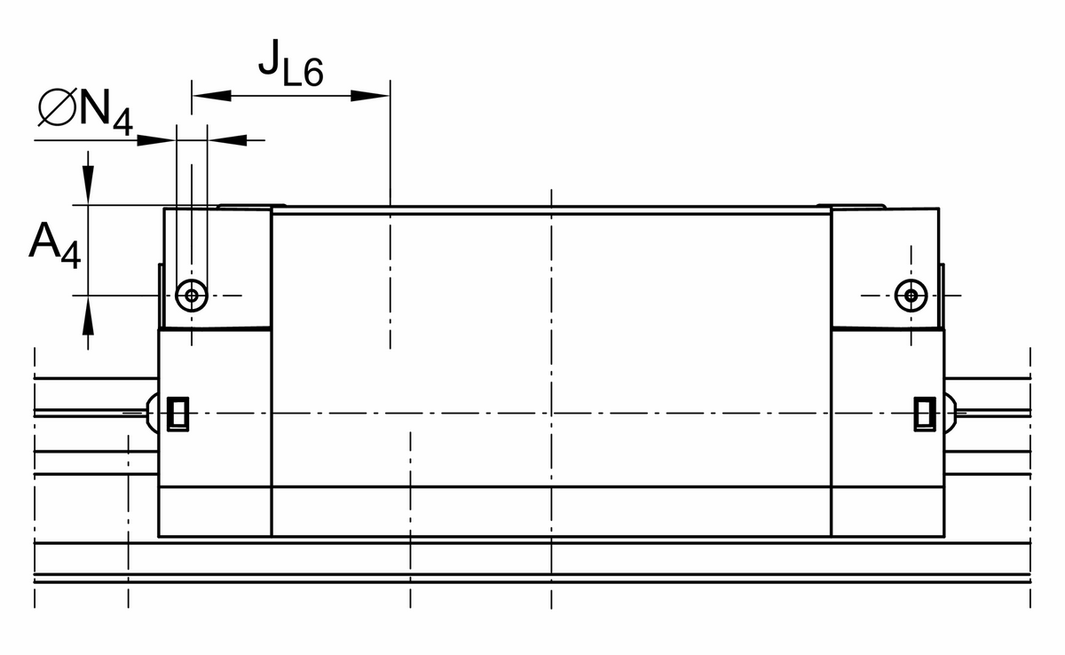 Каретка роликовой линейной направляющей качения с циркуляцией INA RWU25-E-HL