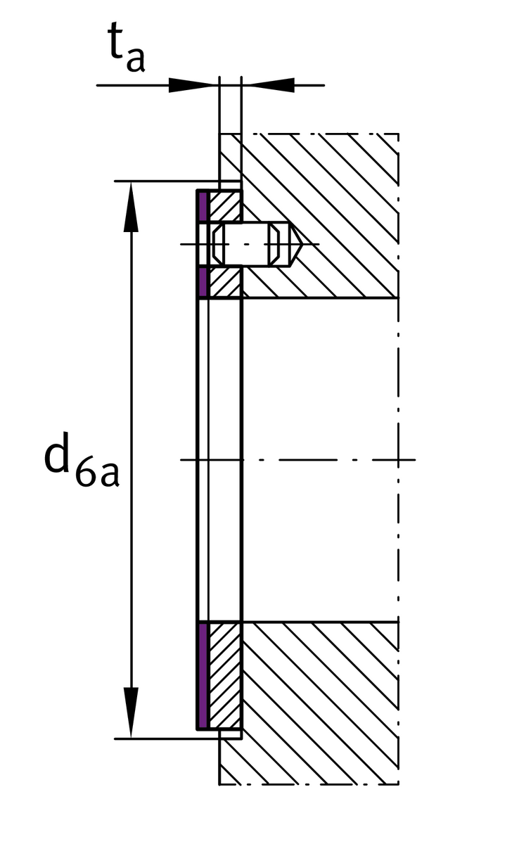 Упорная шайба INA EGW22-E40-B