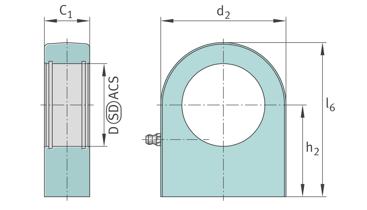 Корпус шарнирной головки KO.GF40-0860