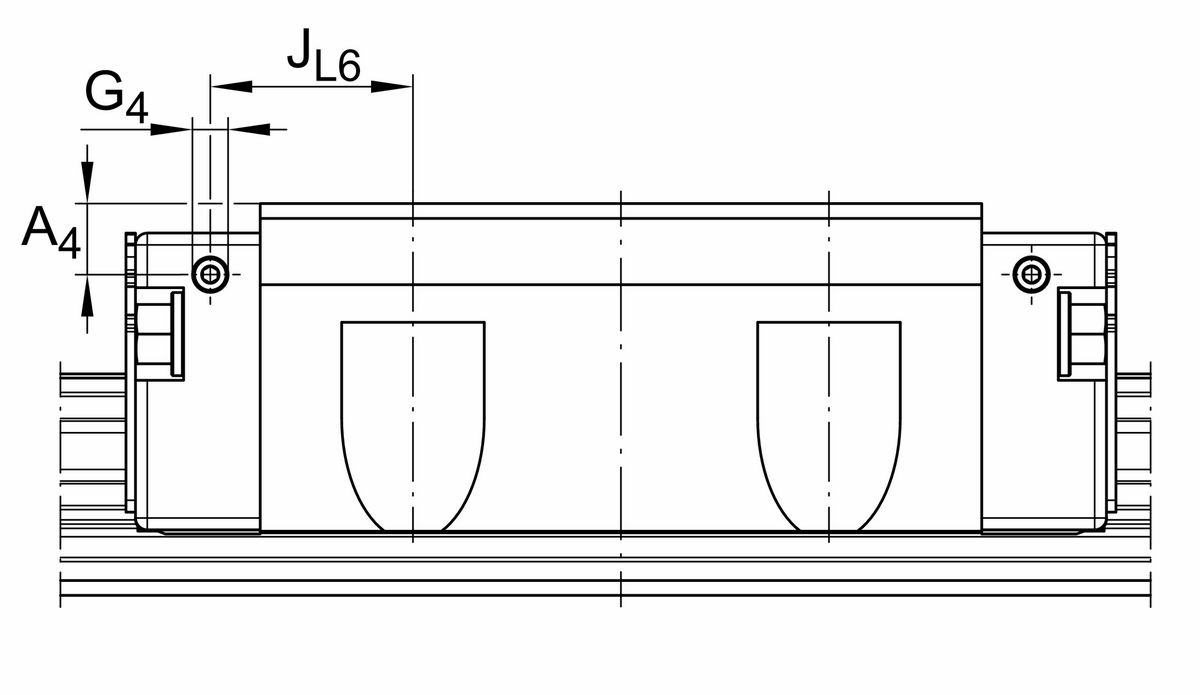 Каретка шариковой линейной направляющей качения с циркуляцией INA KWVE15-B-E