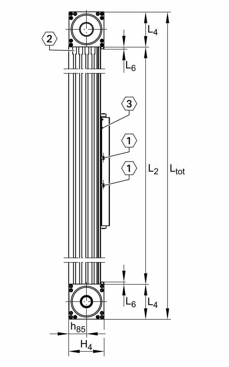 Модуль линейного перемещения INA MDKUSE25-365-3ZR-W2-N