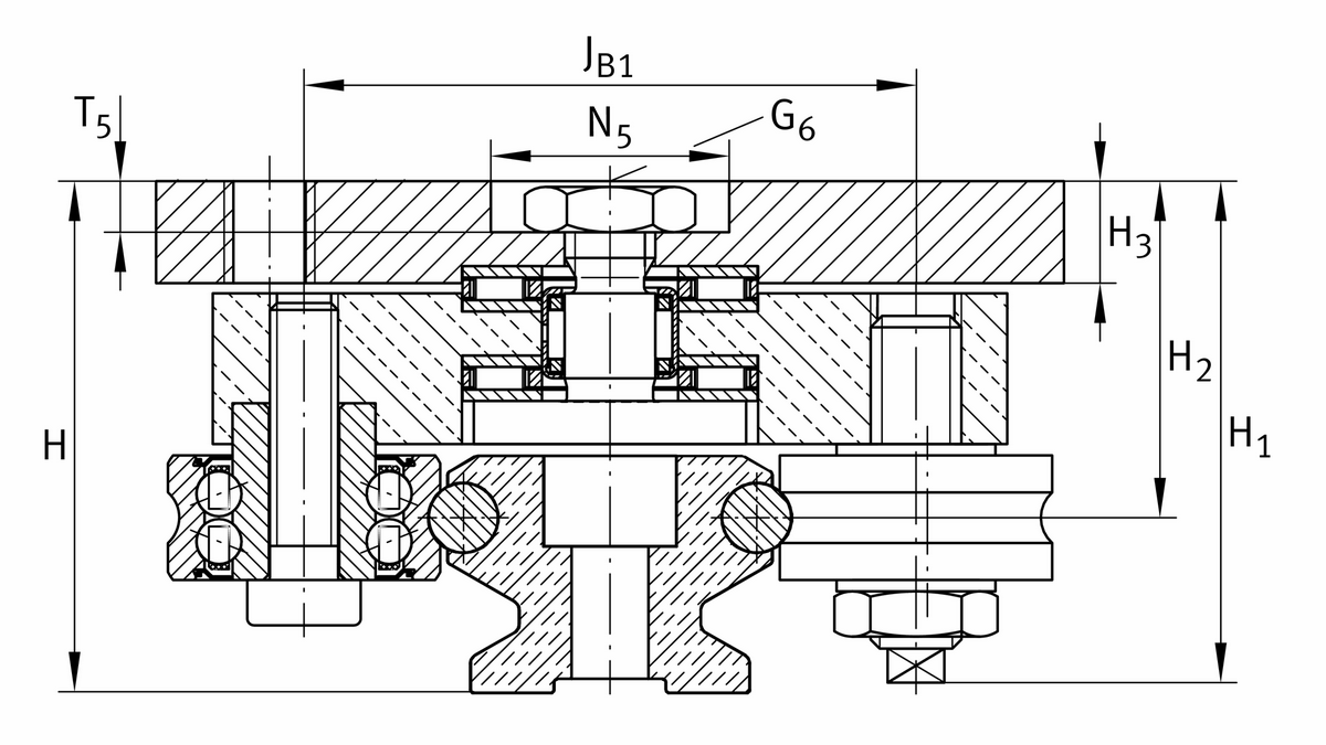 Каретка INA LFDL52-B