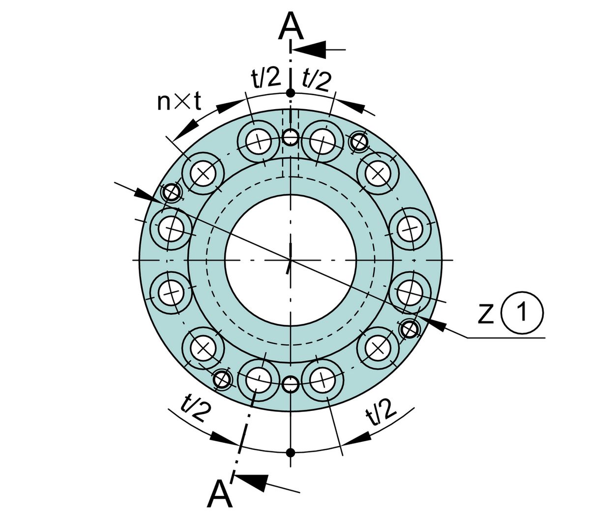 Комбинированный подшипник с короткими цилиндрическими и игольчатыми роликами INA ZARF50115-TV