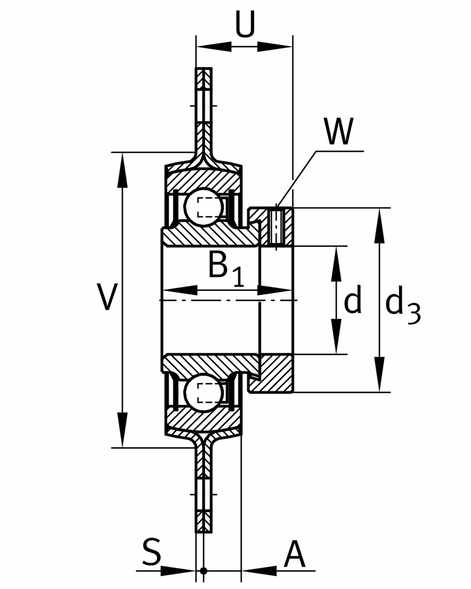 Фланцевый корпус INA RAT15-XL (RAT15)