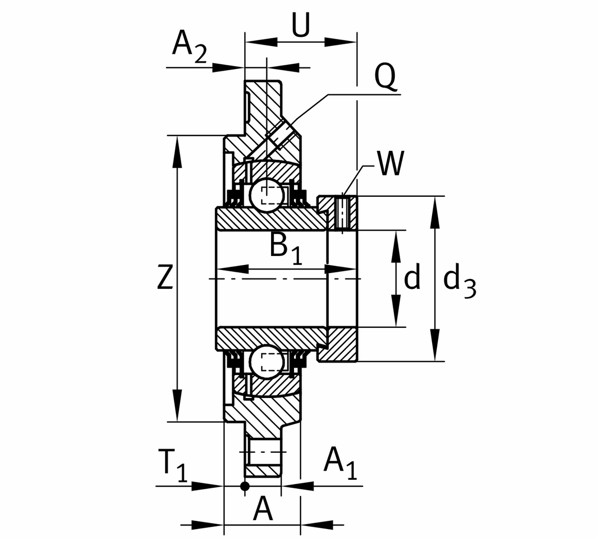 Фланцевый корпус INA TFE60-XL (TFE60)