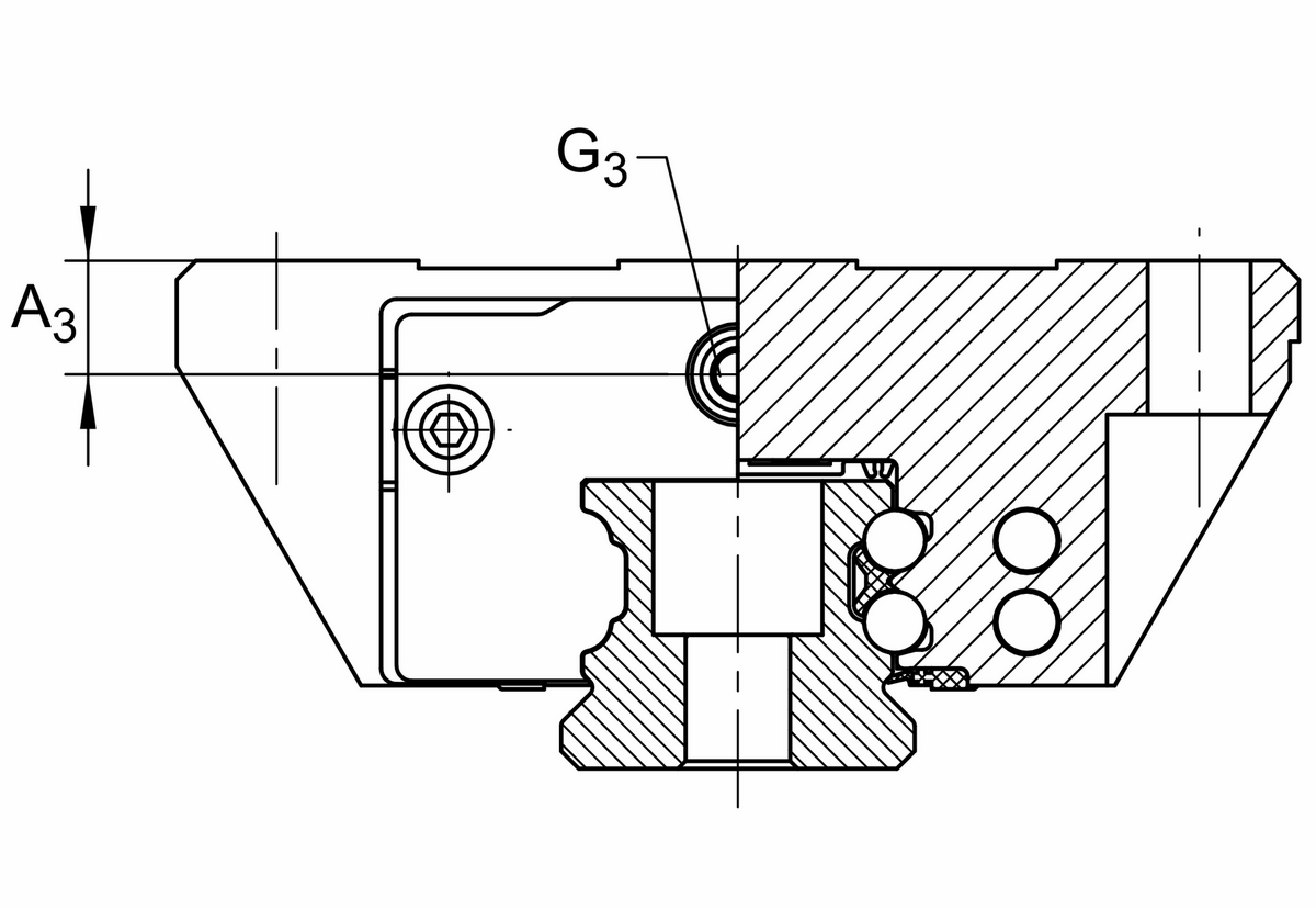Каретка шариковой линейной направляющей качения с циркуляцией INA KWVE15-B-EC