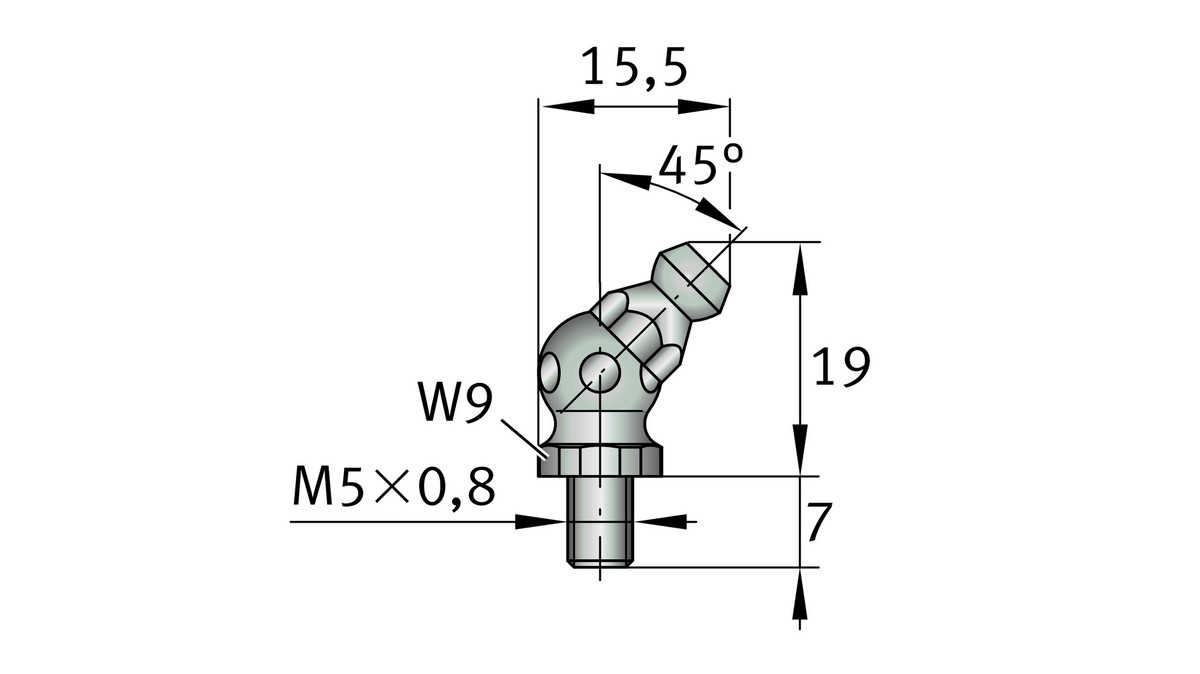 Адаптер смазки INA S04