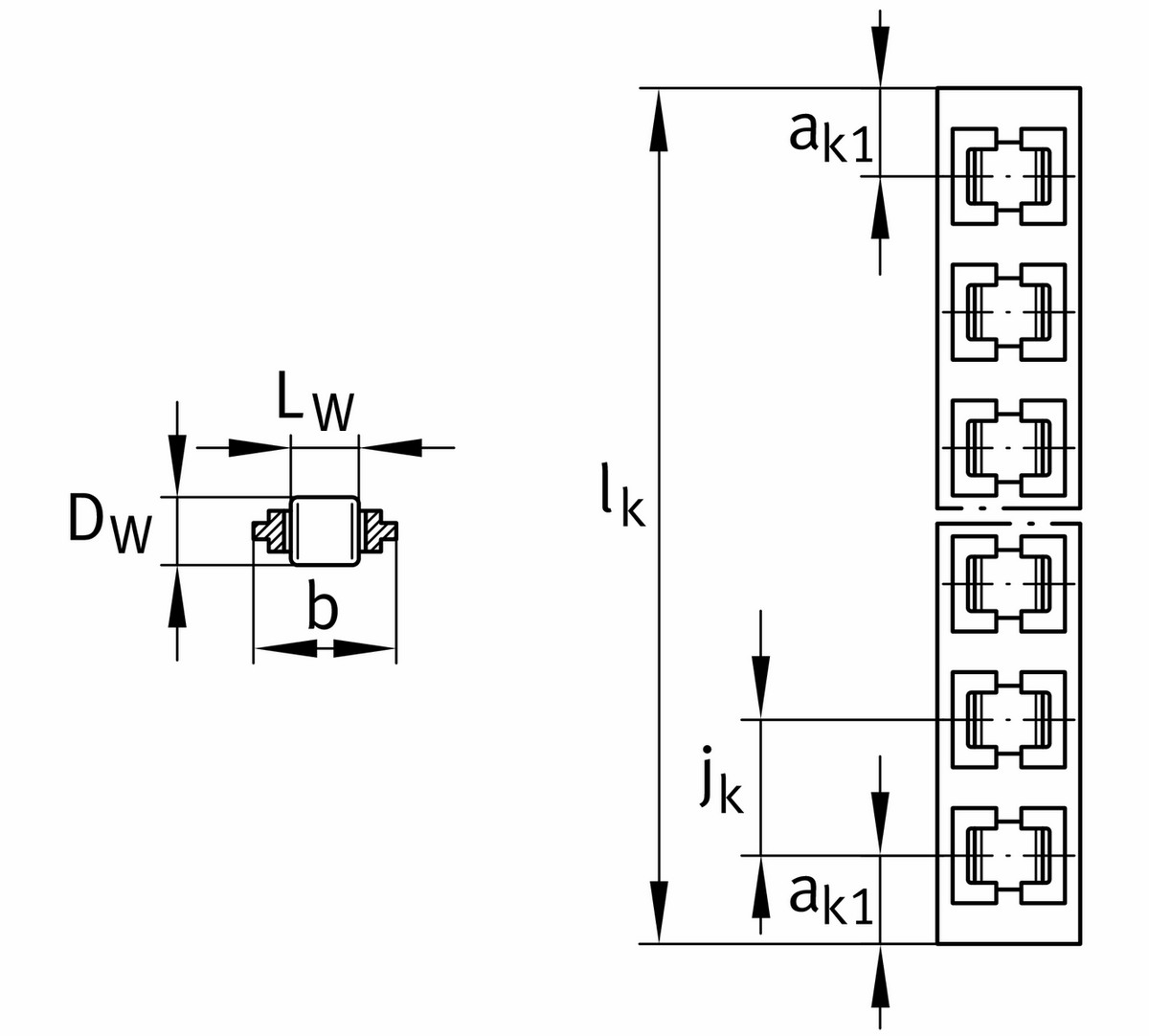 Линейные плоские подшипники INA HR50