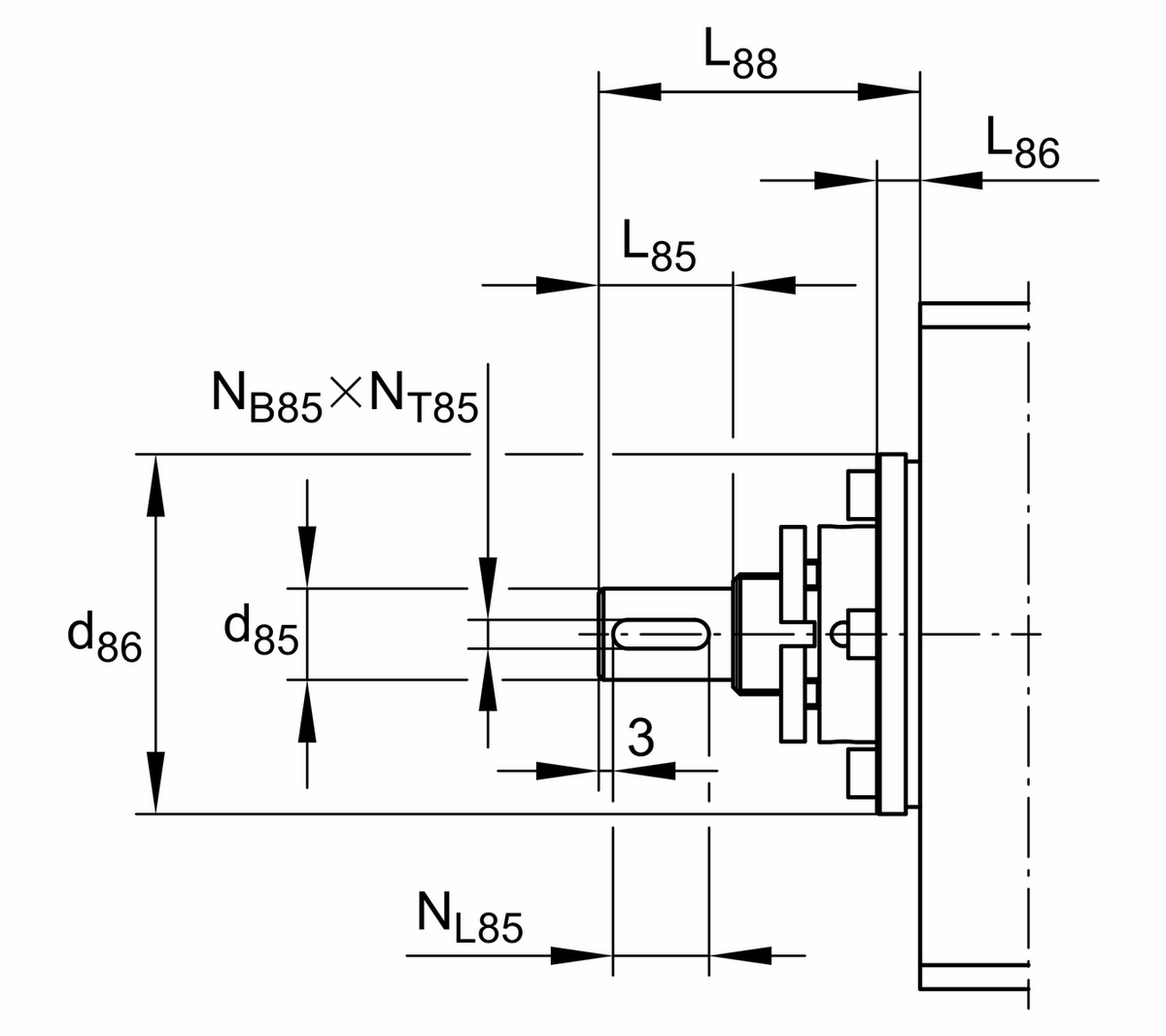 Модуль линейного перемещения INA MDKUSE25-365-KGT/10-F-2SPU-WN2-N