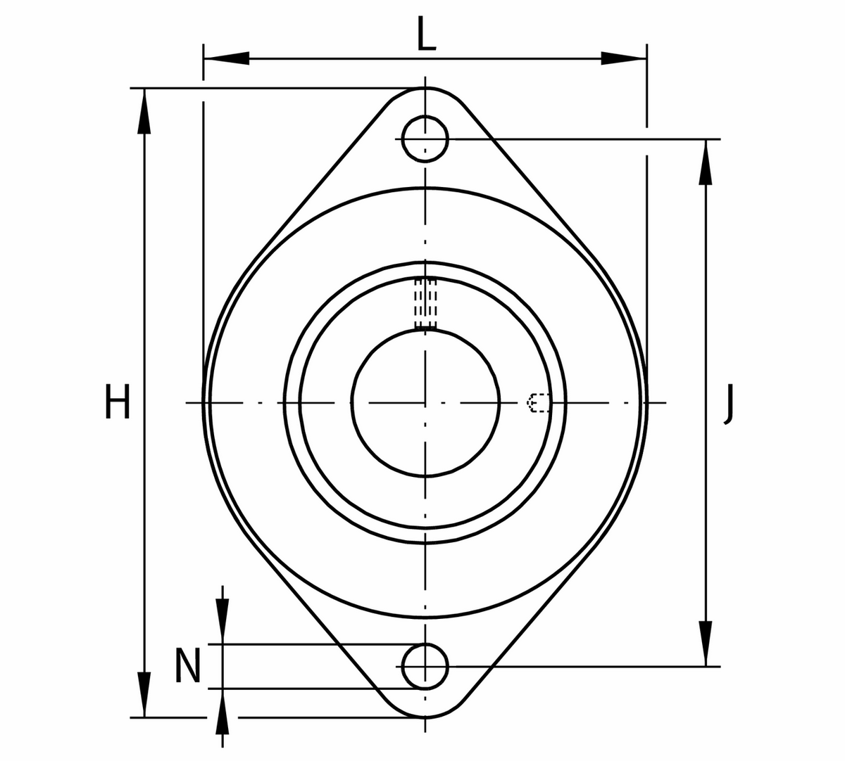Фланцевый корпус INA RCSMF30-XL (RCSMF30)