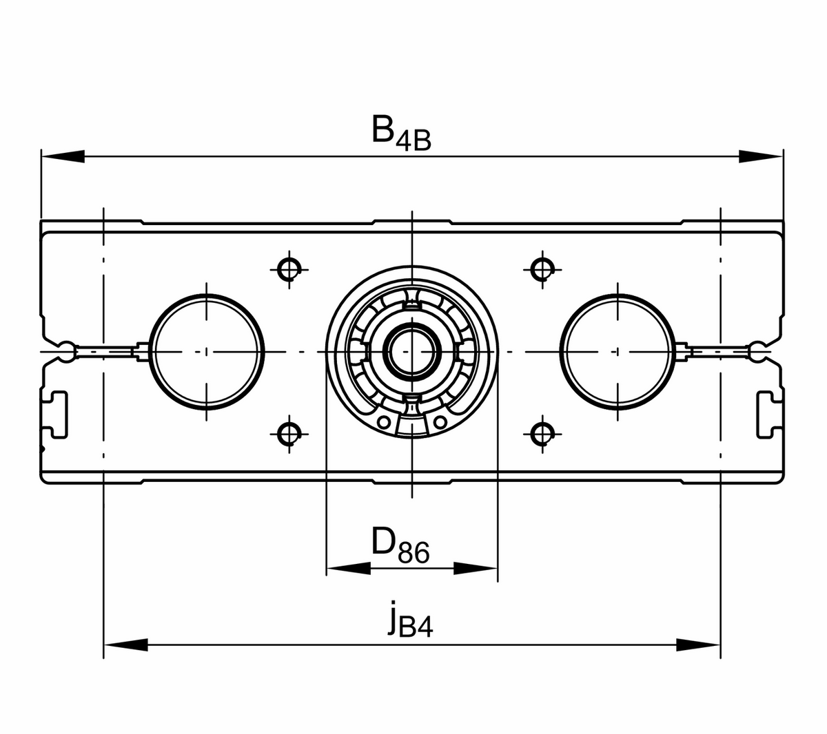 Стол линейного перемещения INA LTE25-160-B-TR16x4-M-0