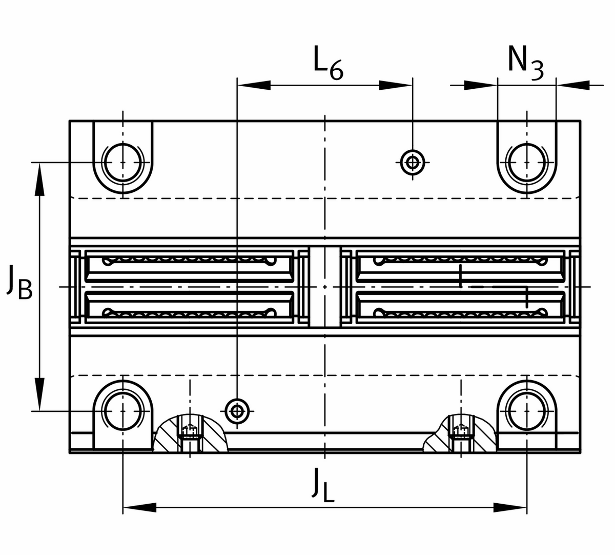 Узел с шарикоподшипником для линейного перемещения INA KTSO16-PP-AS