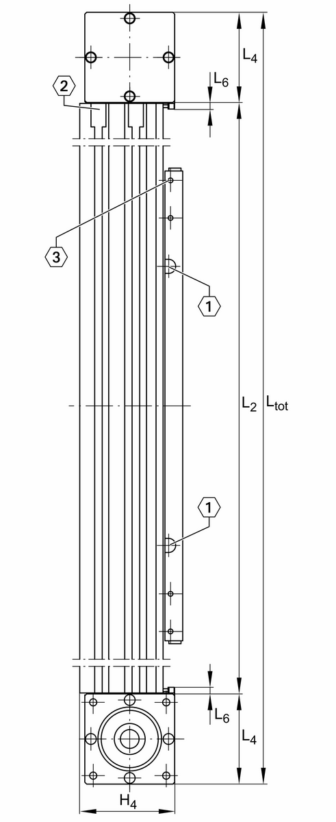 Модуль линейного перемещения INA MLFI50-250-C-LN-ZR-W2-N-FA517.2