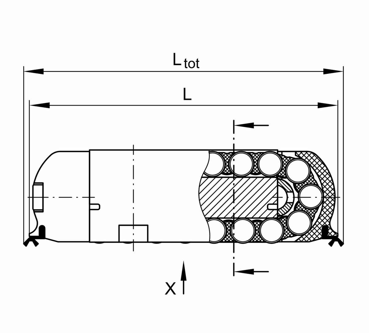 Роликовая линейная опора качения INA RUS19105-KS