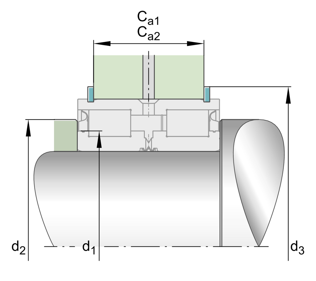 Цилиндрический роликоподшипник INA SL045018-PP-RR