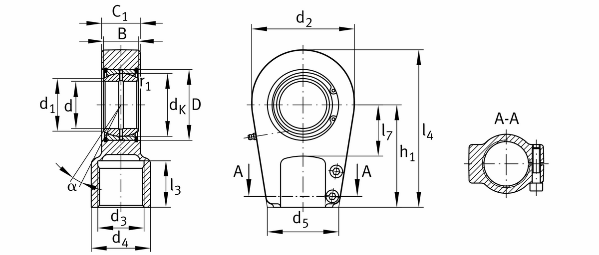 Шарнирная головка INA GIHRK120-DO