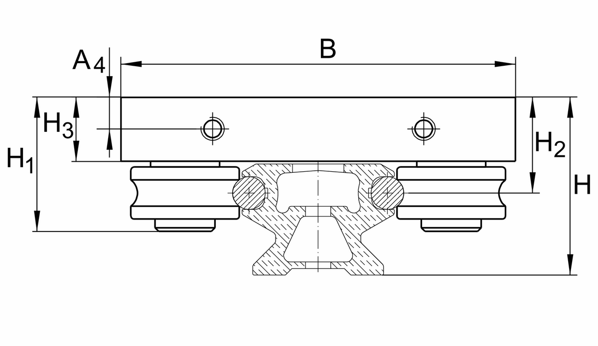 Каретка INA LFLL52-SF