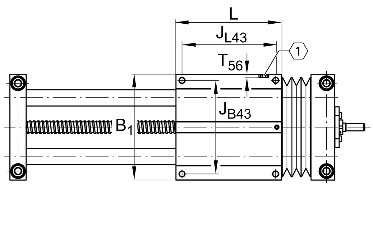 Стол линейного перемещения INA LTE20-130-A-KGT1610-M-0