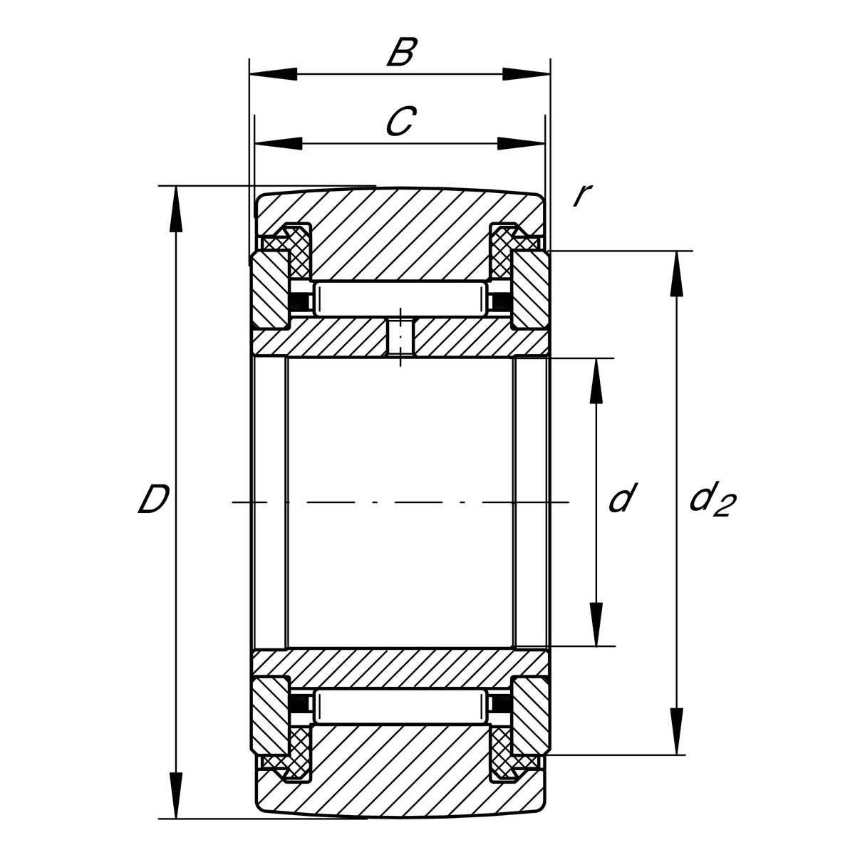 Опорный ролик INA NATR5-PP