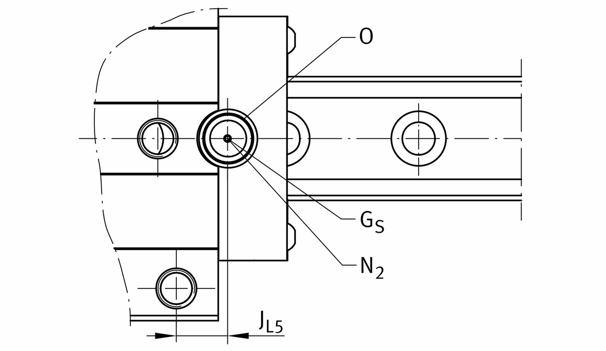 Каретка роликовой линейной направляющей качения с циркуляцией INA RWU35-F-L