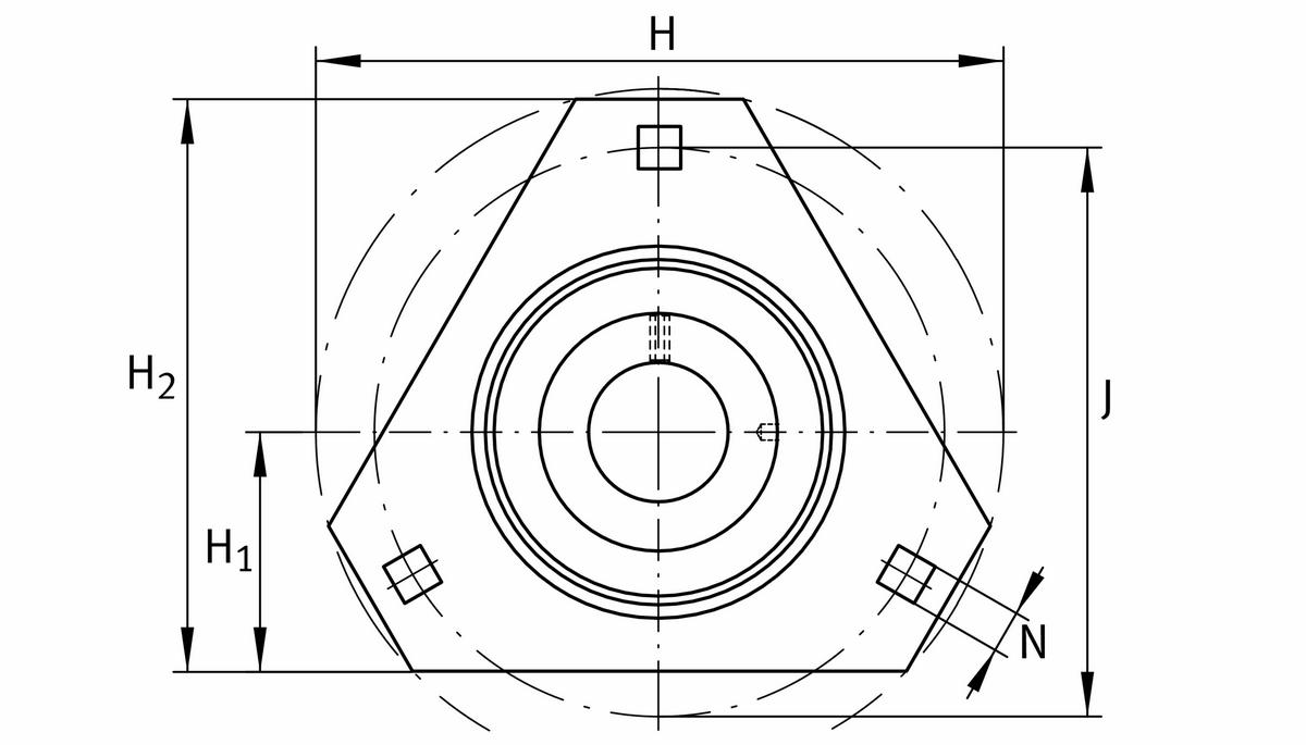 Фланцевый корпус INA RATRY35-XL (RATRY35)