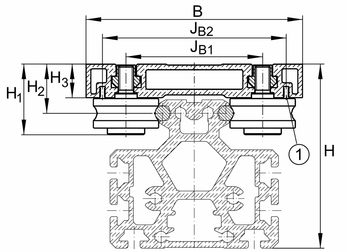 Каретка INA LFCL42