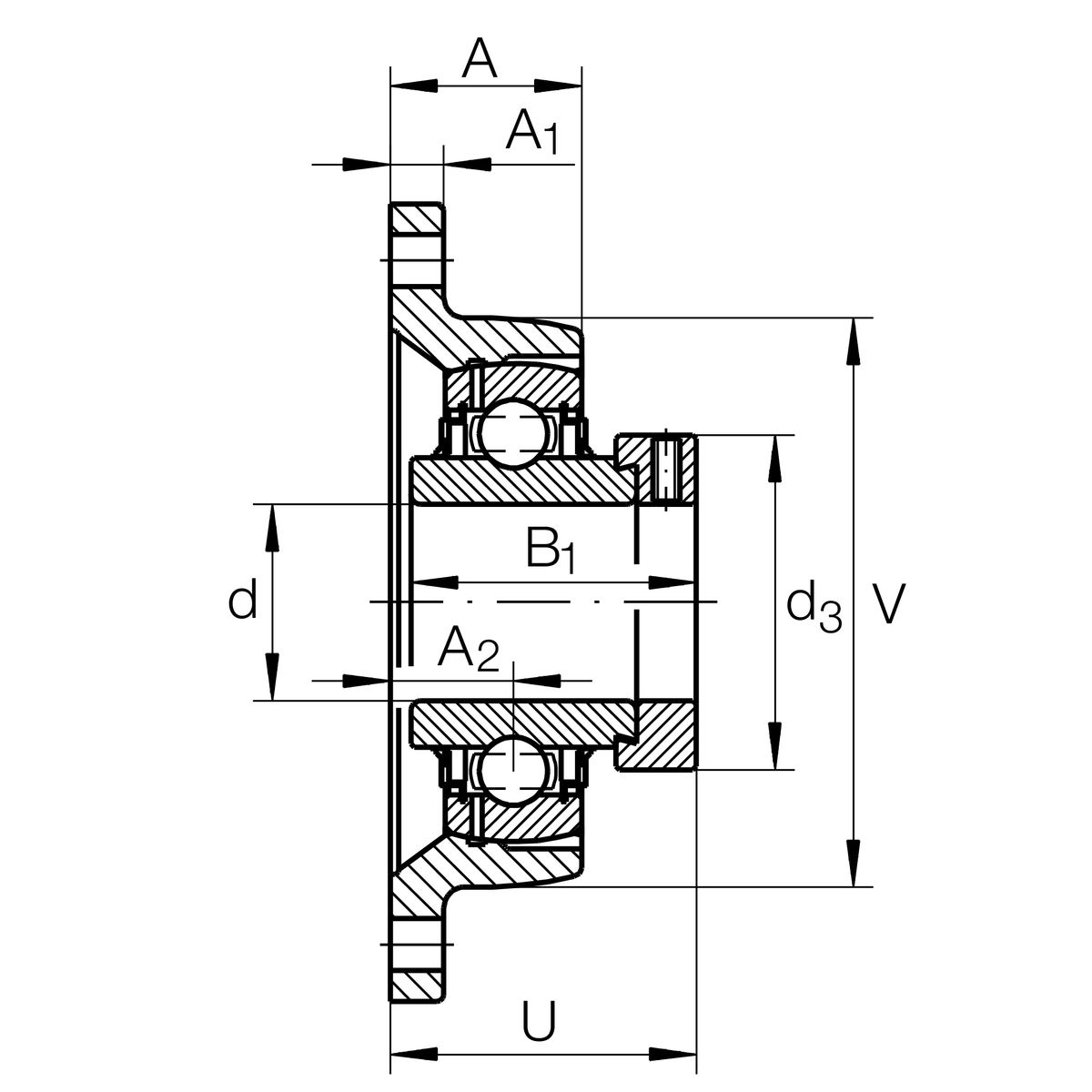 Фланцевый корпус INA LCJT40-N-L091
