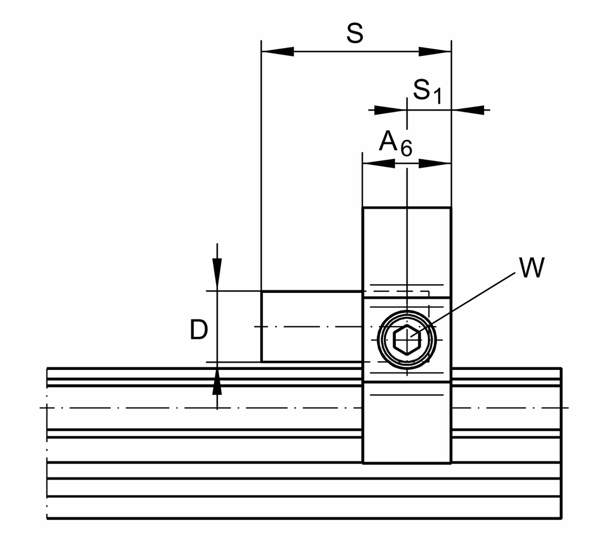 Концевой упор для направляющих INA PAH52