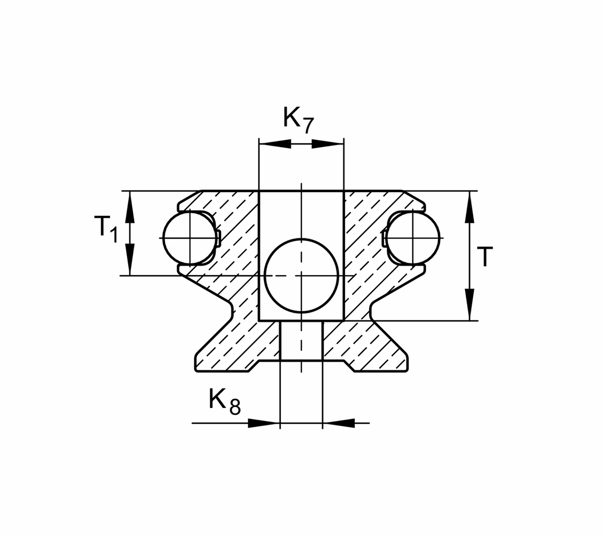 Соединительный элемент для направляющих рельсов INA LFS INA VBS42