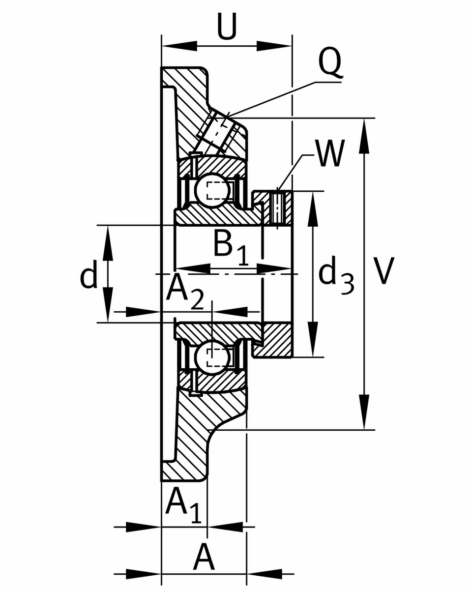 Фланцевый корпус INA PCF50-XL