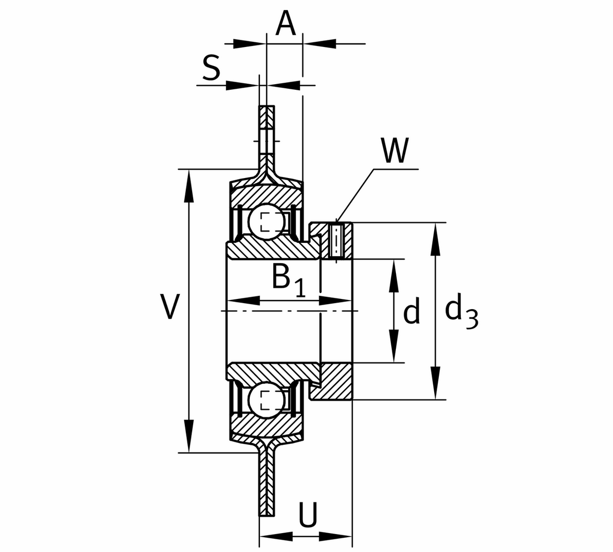 Фланцевый корпус INA RA45-XL (RA45)