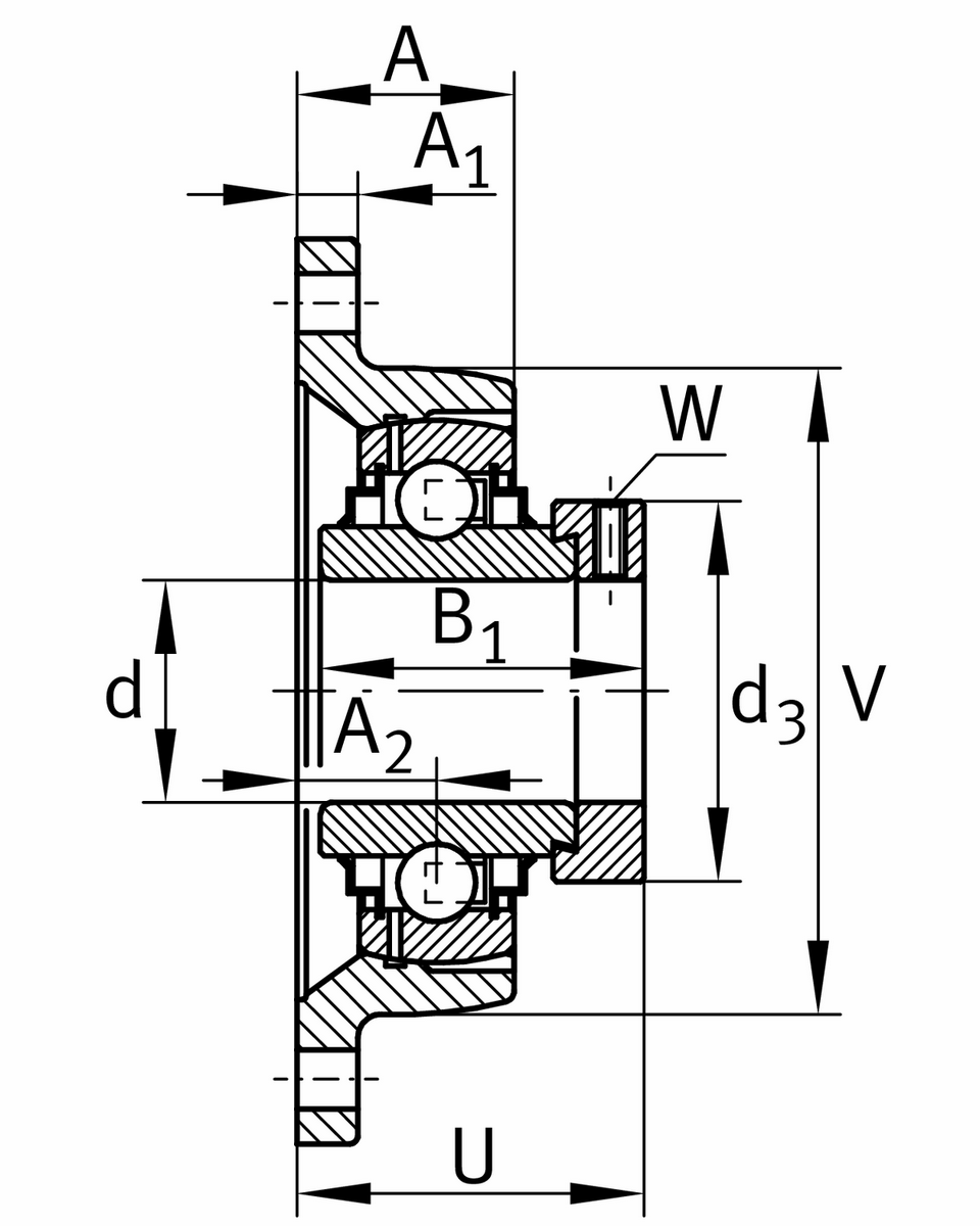 Фланцевый корпус INA LCJT25-XL-N-SML (LCJT25-N-SML)