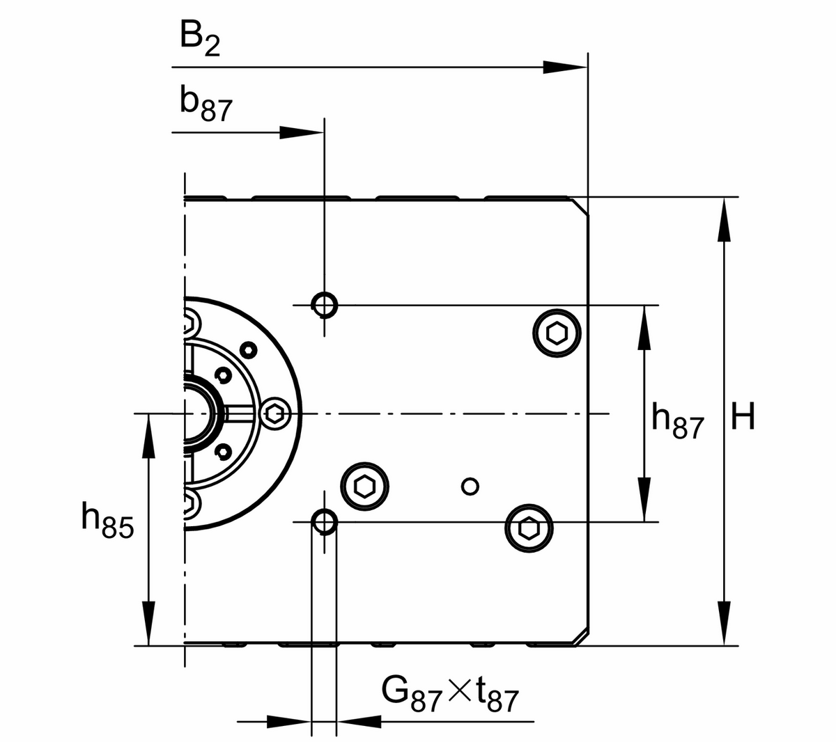 Модуль линейного перемещения INA MDKUVE25-365-KGT-OA-WN2-N