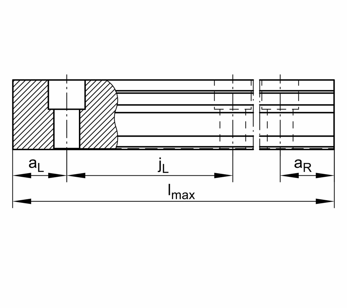 Профильный рельс INA TSX65-E-ADE