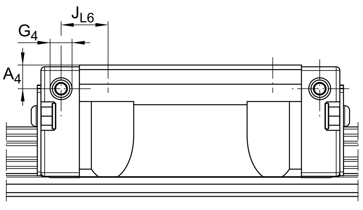 Шариковая линейная направляющая INA KUVE15-B
