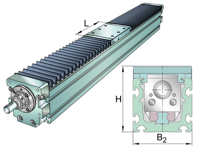 Модуль линейного перемещения INA MKUSE25-200-KGT/20-M