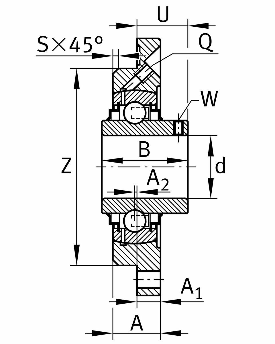 Фланцевый корпус INA RMEY65-214-XL